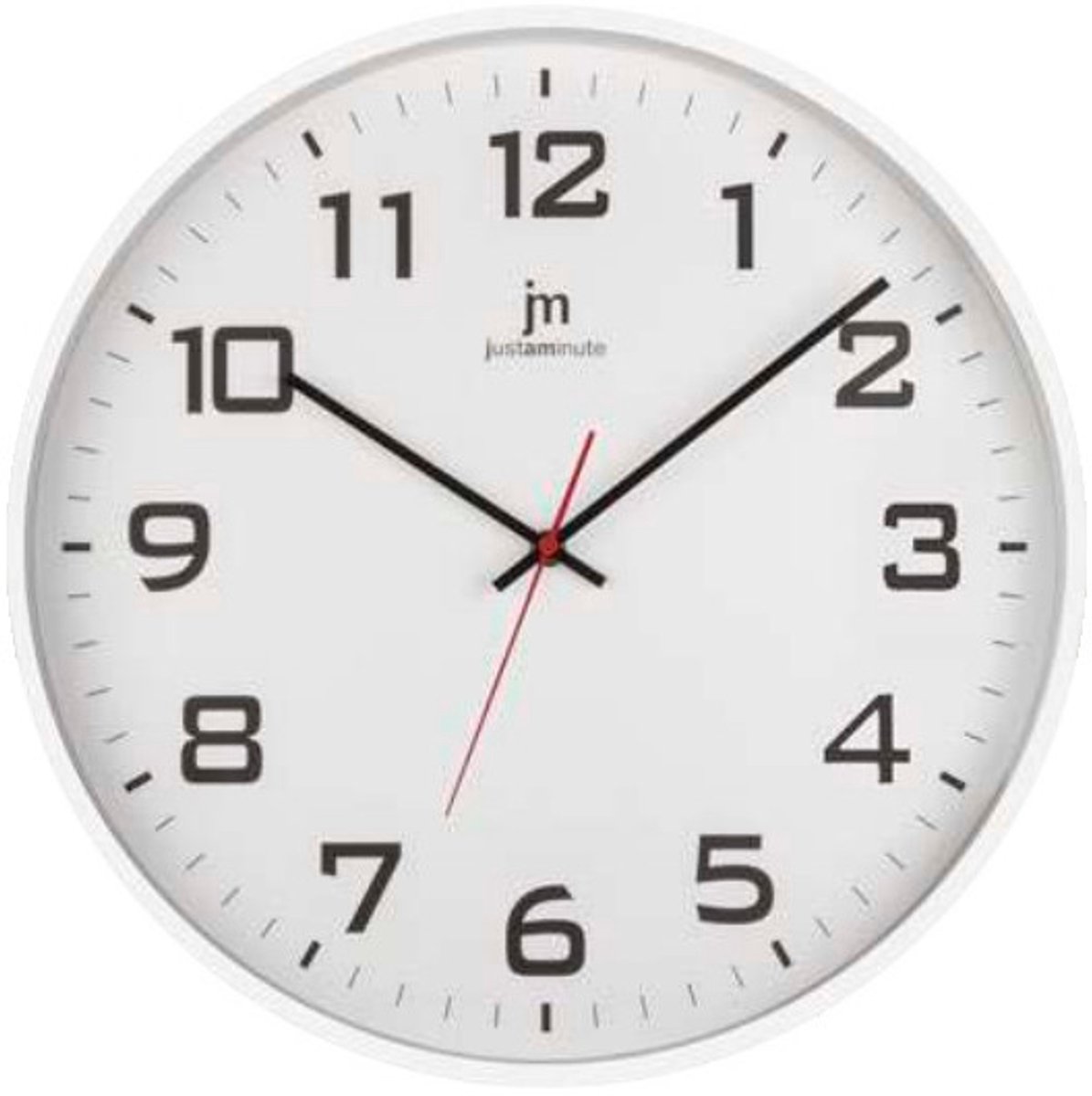 Lowell Justaminute 00880B wand- & tafelklok Kwartsklok Cirkel Wit