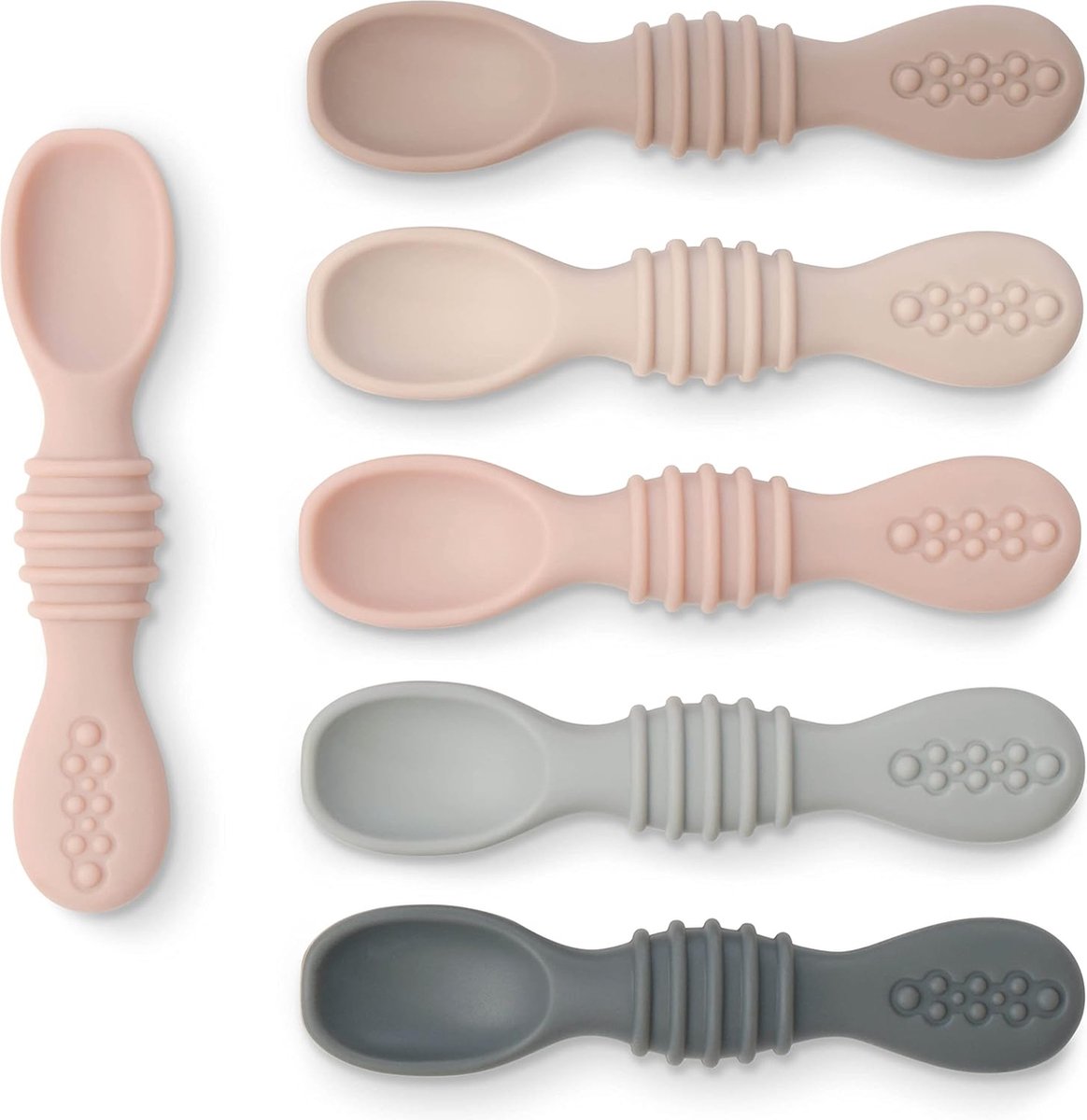 Goodivery ® Set van 6 Veilig en Gumvriendelijk Kinderbestek voor Zelfstandig Eten