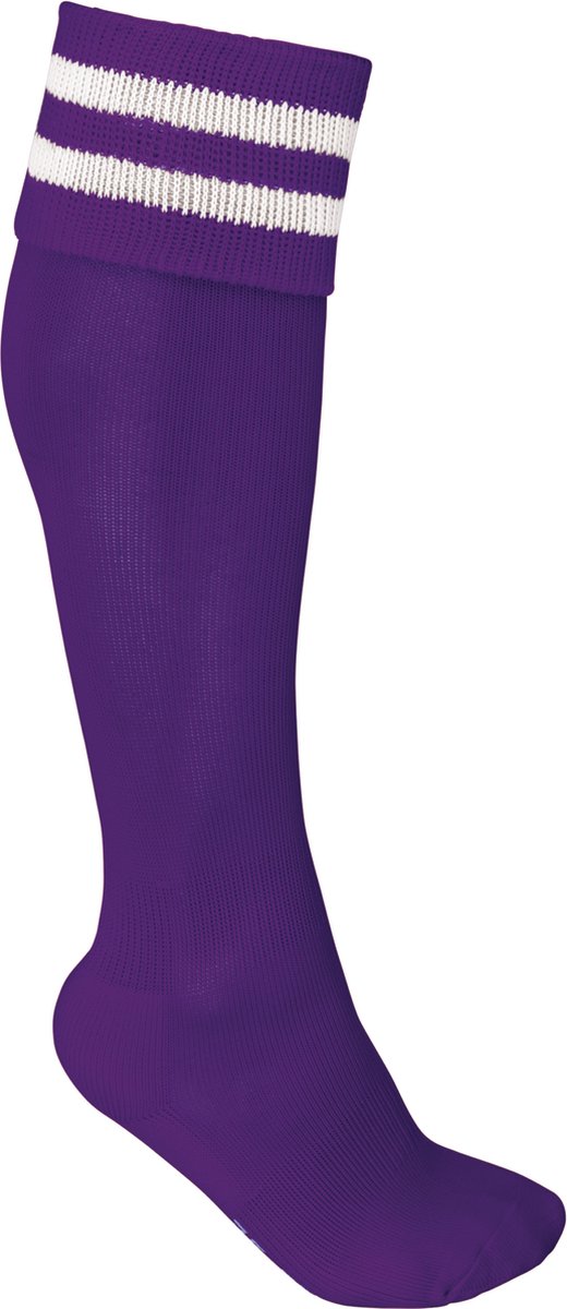 PROACT® Sportsokken Met Contraststrepen PA015 - Sporty Purple / White - 35/38 EU