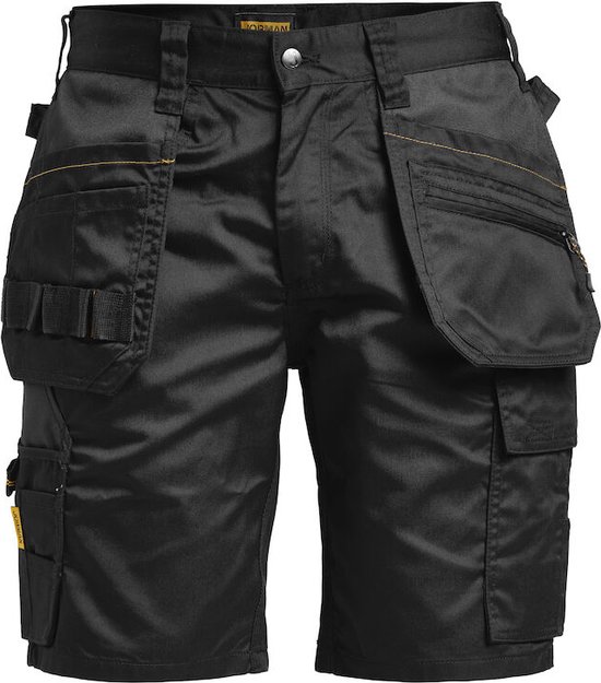 Jobman Practical 2722 Short Work Trousers Holster Pockets - Homme - Zwart - 58