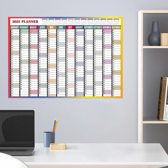 Het Ontwerp Van De Muurkalender Voor 2025 2026 2027 2028 Een Pagina Muurkalender Sjabloon Ontwerpweek Begint Op Zondag Minimalistische Stijl 285005719