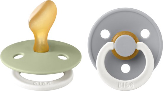 BiBS - Glow in the Dark - Sucette Stage 2 - Anatomique - Sage Glow / Cloud Glow