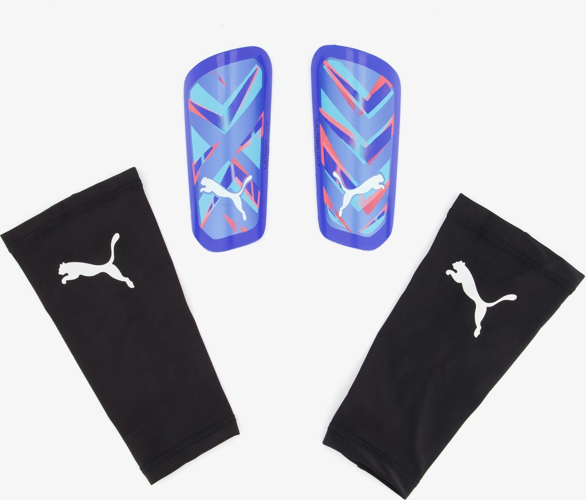 Puma Ultra Light Sleeve scheenbeschermers blauw - Maat L