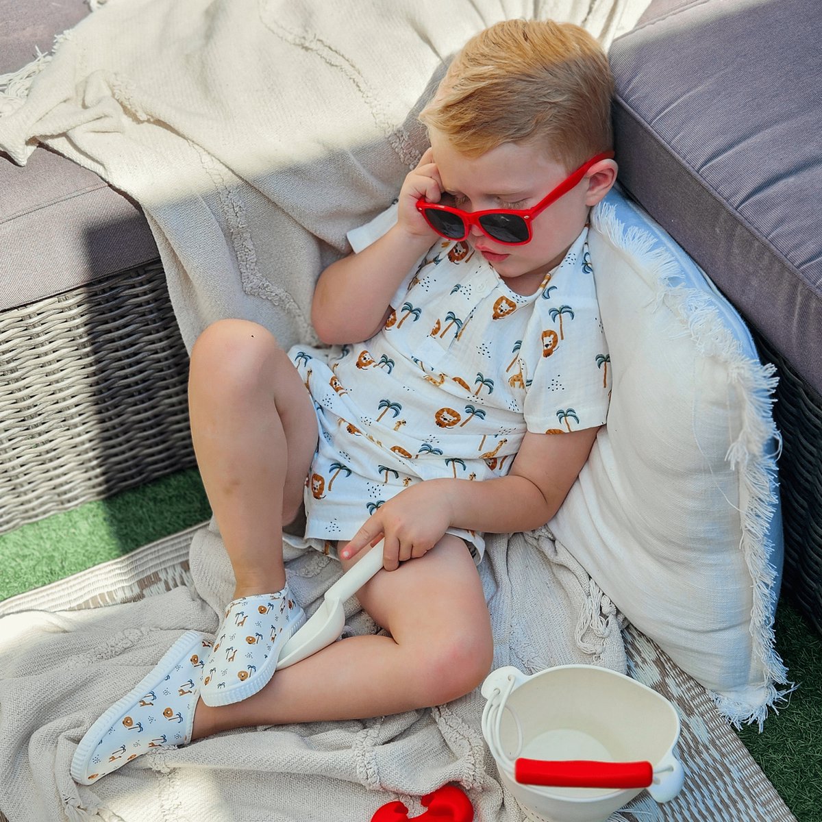 Strandset Jongens - Muslin - Meerkleurig - Jungle — afbeelding 6