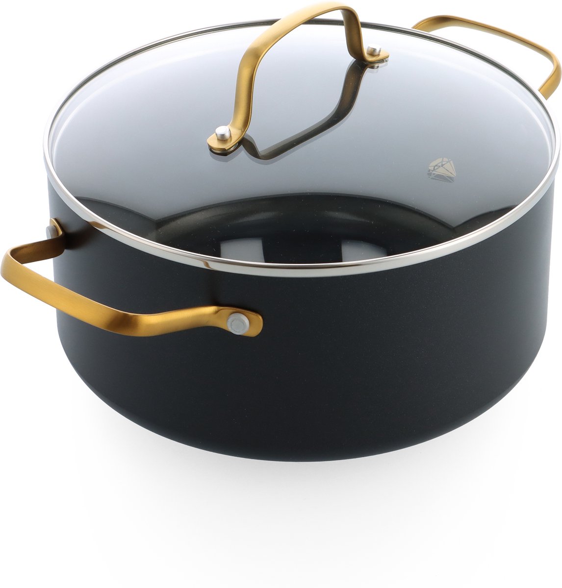 Blue Diamond Gold Edition Kookpot met deksel 24cm 4,9L
