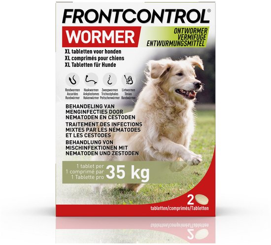 Frontline Frontcontrol Hond Xl - Apotheek - 2 tab >35 Kg Xl