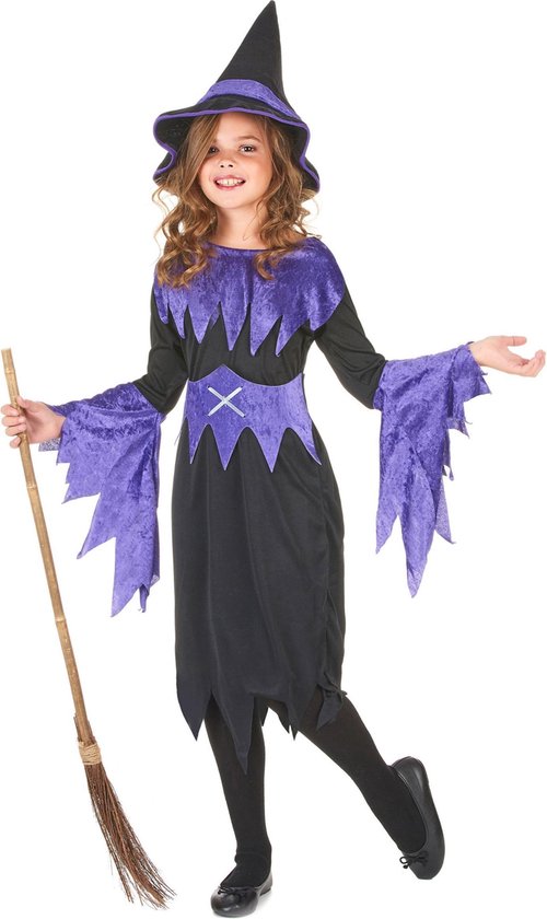 Costume de sorcière d'Halloween pour filles - Costumes pour enfants -  122/134" | bol