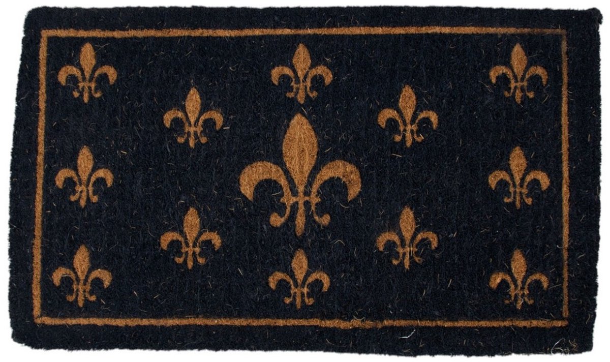 Mars & More kokosmat handgeweven franse lelie donkerblauw 75cm Multi