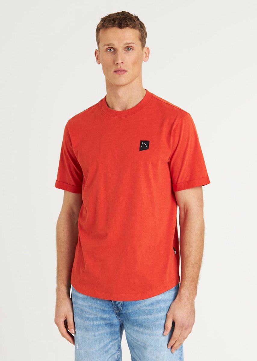 CHASIN' Shirt Heren - Regular Eenvoudig T-Shirt - Brody - Rood