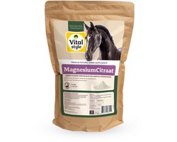 VITALstyle Magnesium Citraat - Paarden Supplement - Dé Ondersteuning Van De Spierfunctie - 1,5 kg