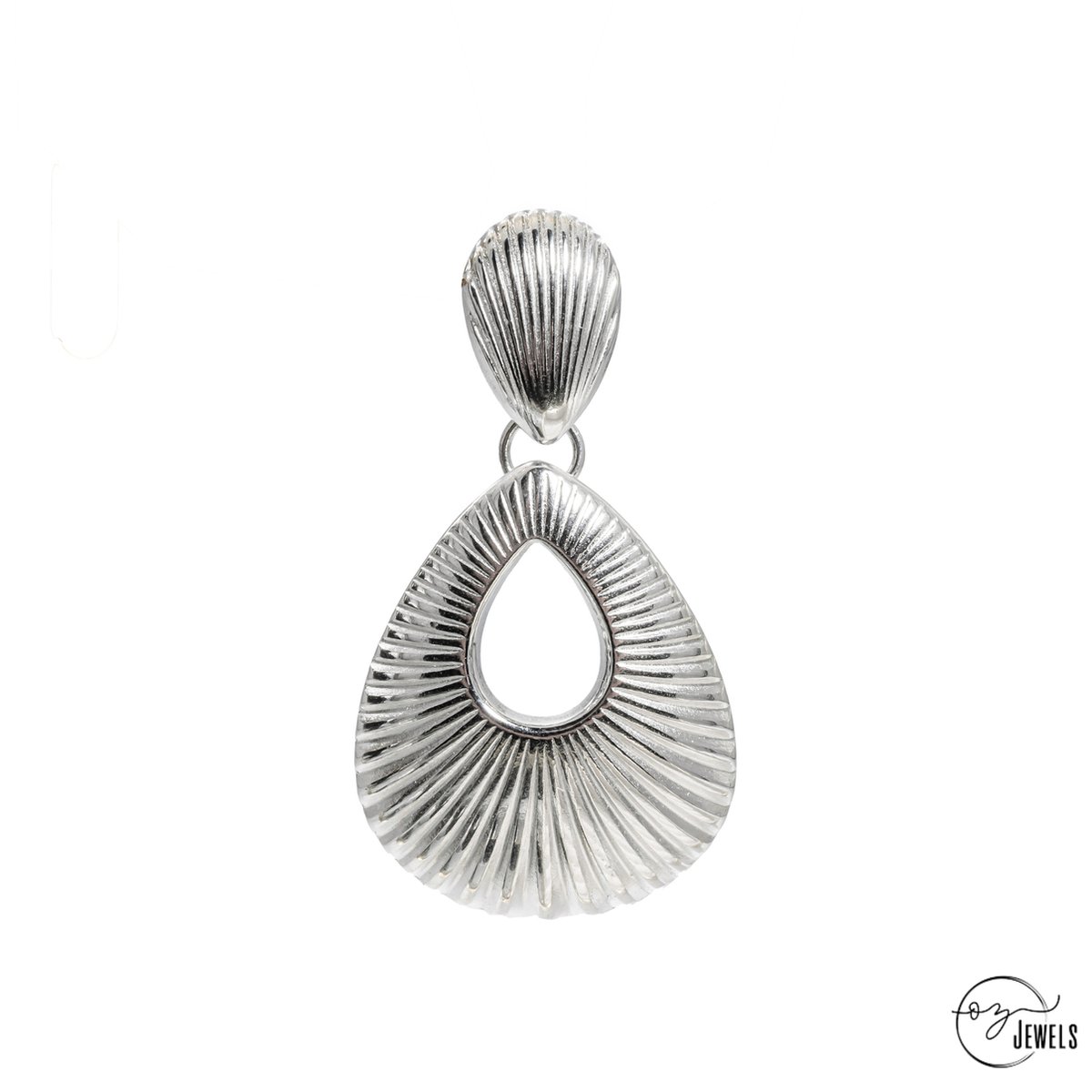 OZ Jewels – Druppelvormige Oorbellen – 18K Verzilverd – Vrouwen