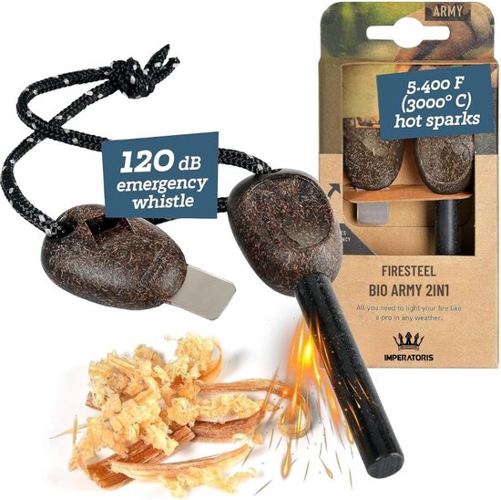 Briquet Allume-feu Easy Camp - Barre De Magnésium Pierre à Feu Survie Camping
