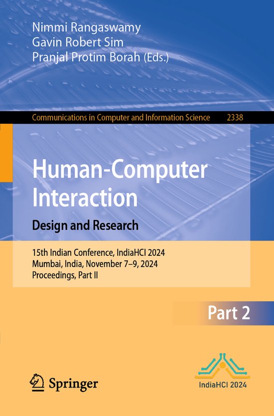 Communications in Computer and Information Science2338- Huma ... - cover