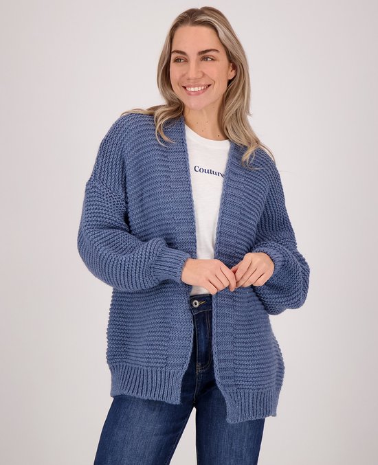Je m'appelle Dames Vest - Blauw - Maat L/XL