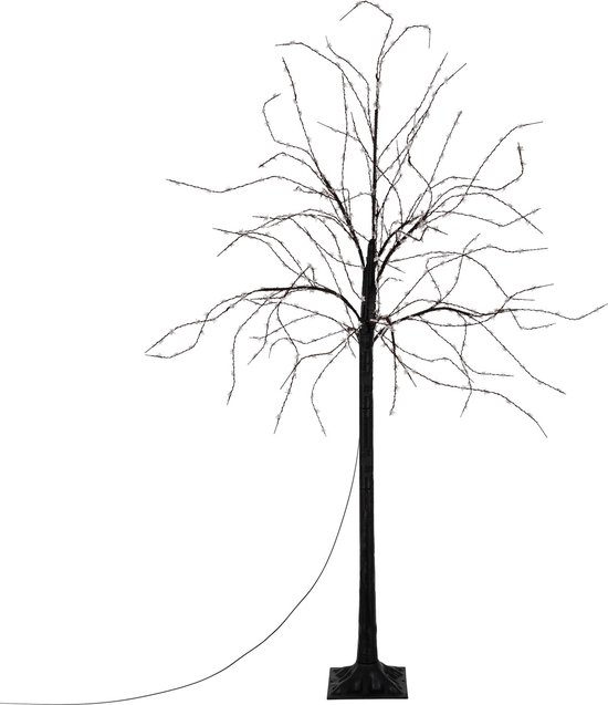 Sapin LED 150 cm avec 600 LED blanc chaud Sapin de Noël artificiel avec lumières magiques