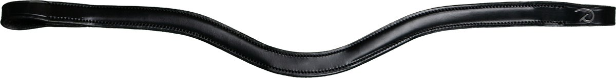 Dy'on Frontriem Dy'on Flat Leather V-shaped Nec Zwart