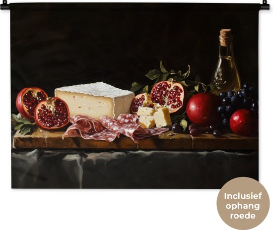 Tapisserie murale 90x67,5 cm - Nature morte - Vintage - Planche à boissons - Tapisserie - Tapisseries