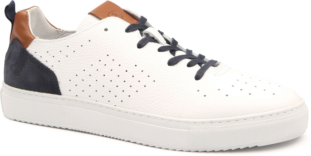 Suitable Grain Sneaker Wit - Maat 43 - Heren