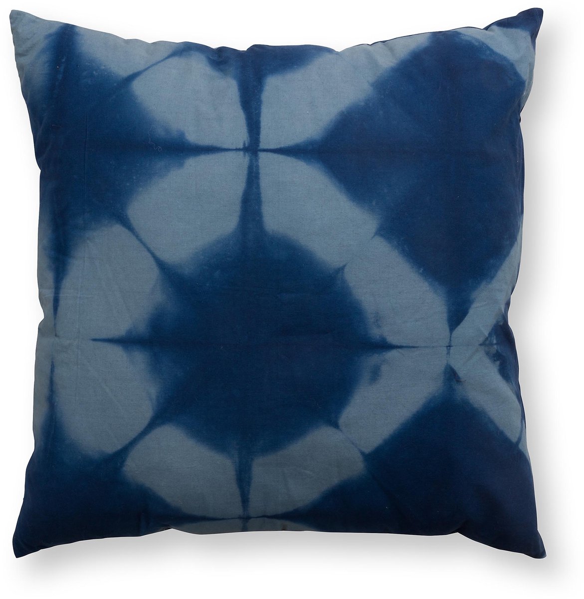 Sierkussen Tie-Dye - Kussens Woonkamer - Blauw, Wit - 60x60cm