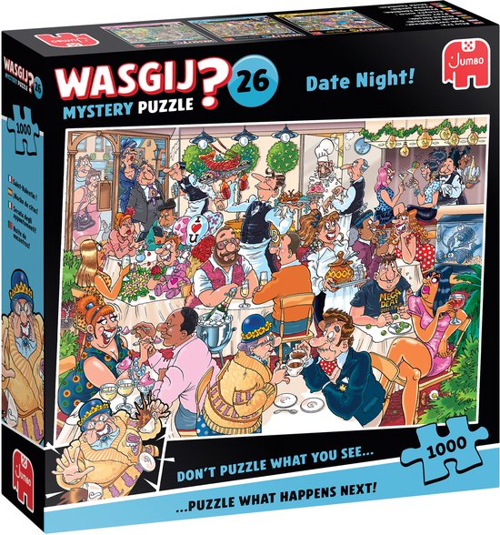 Wasgij Mystery 26 - Date Night! - 1000 stukjes puzzel - Legpuzzel volwassenen