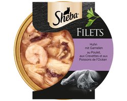 Sheba Bowl Filets 16x60g - Kip met garnalen