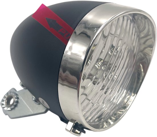 Falkx Retro LED fietsverlichtingsset - koplamp en achterlicht met reflector - inclusief batterijen — afbeelding 3