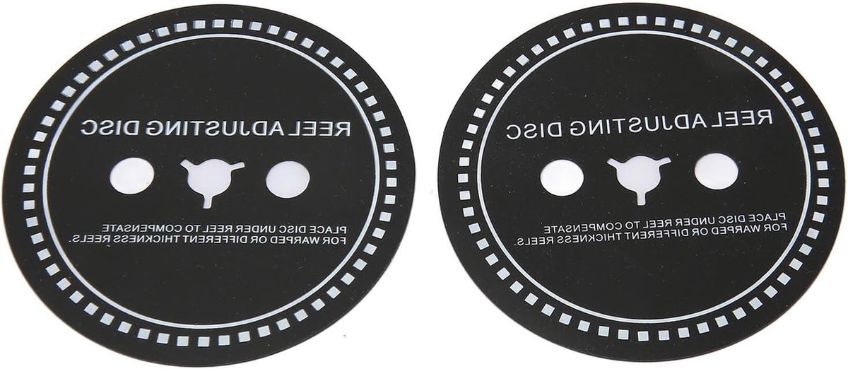 2 Stuks Nab HUB Adapter Spacer voor Reel to Reel Tape Recorder, Siliconen Reel Aanpassingsschijf voor Reel to Reel Tape Recorder Zwart (1mm)