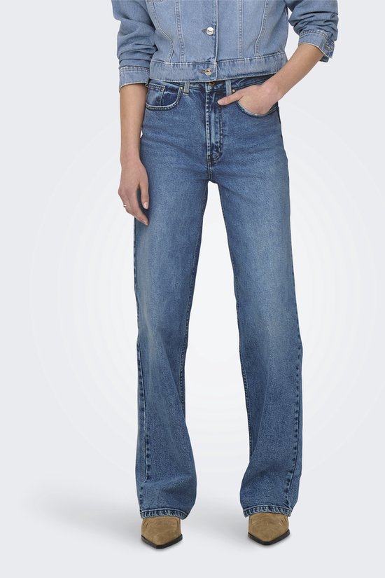 ONLCAMILLE HW Wide Leg DNM DCC04, Light Medium Blauw Denim, 30W x 32L