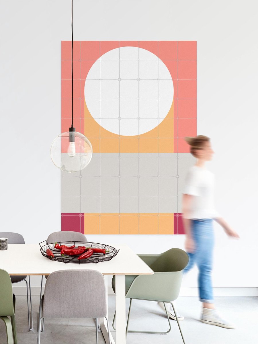 IXXI Many Shapes of... 2, Studio Kars + Boom - 80 x 100 cm - Gratis ophangtool - Grote wanddecoratie en posters - Grafisch Ontwerp, Abstract