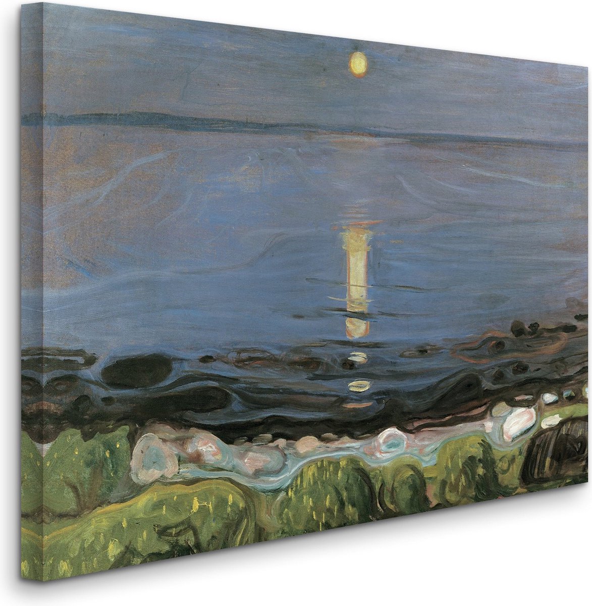 Edvard Munch - Summer Night by the Beach (1902-03) - Zomernacht aan het strand (1902-03) - 2:3