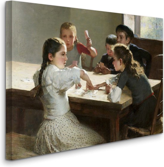 Hugo Salmson - Children Playing Cards - Kinderen die kaarten spelen - 2 ...