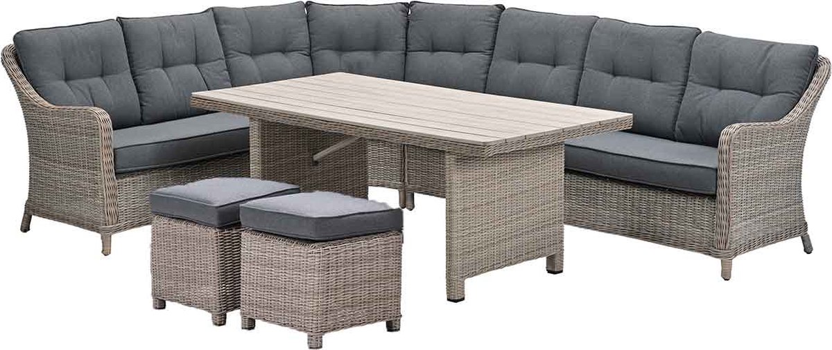 Garden Impressions Nova lounge dining set 7-delig - mystic grey