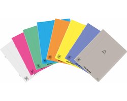 Aurora Schriften - Gelieerd + marge - 72 blz - A5 - Transparante Plastic kaft - 10 stuks