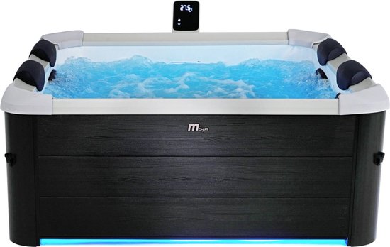 MSPA - Oslo Plus - Mspa oslo plus 6-persoons vaste spa 4 hydromassagekussens, inclusief hoes 180 cm x 65 cm
