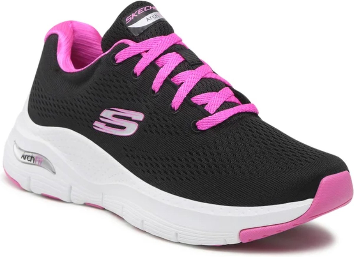 Skechers Sportschoenen Zwart Roze Arch Fit