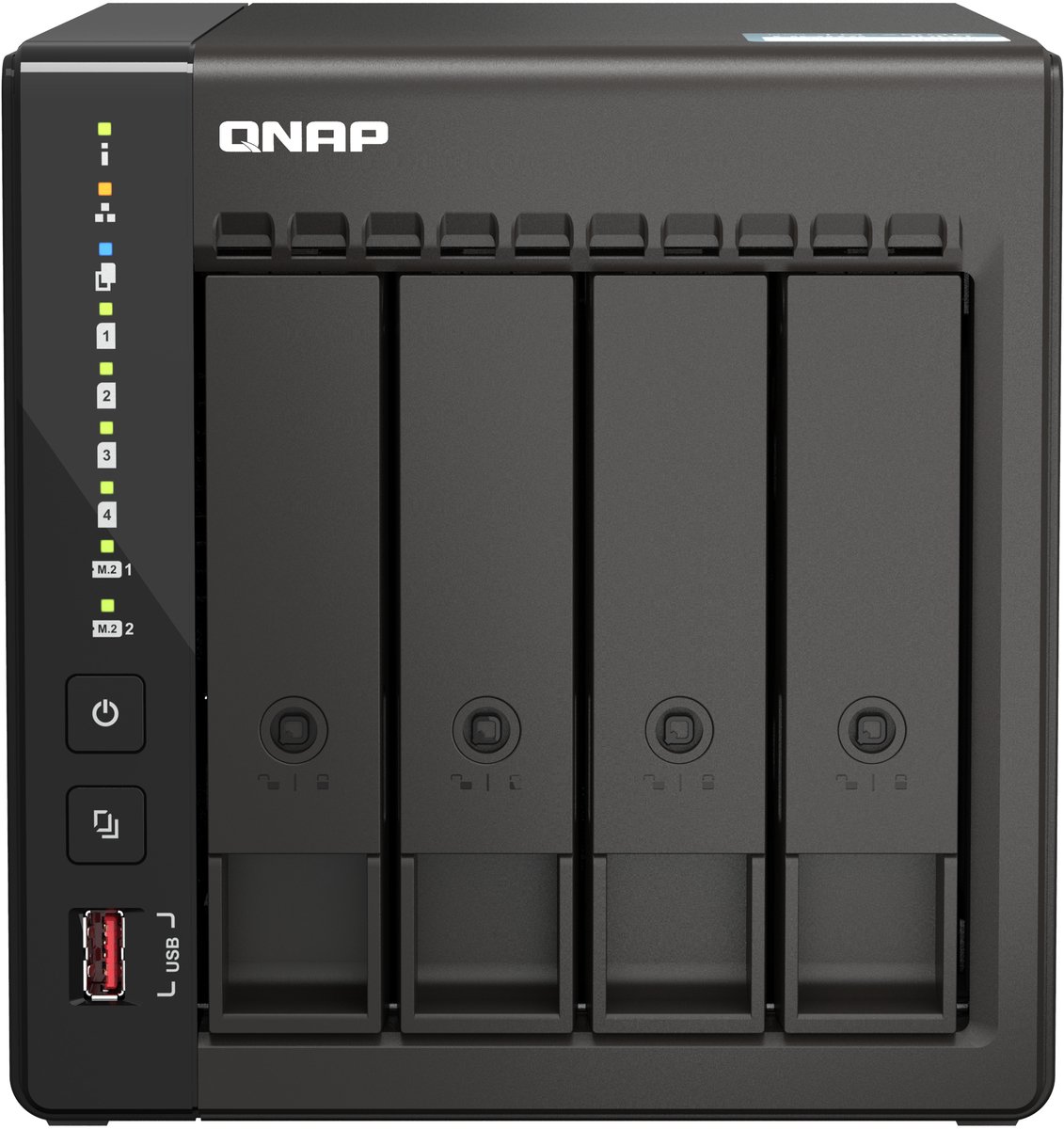 QNAP TS-453E NAS Tower Ethernet LAN Zwart J6412