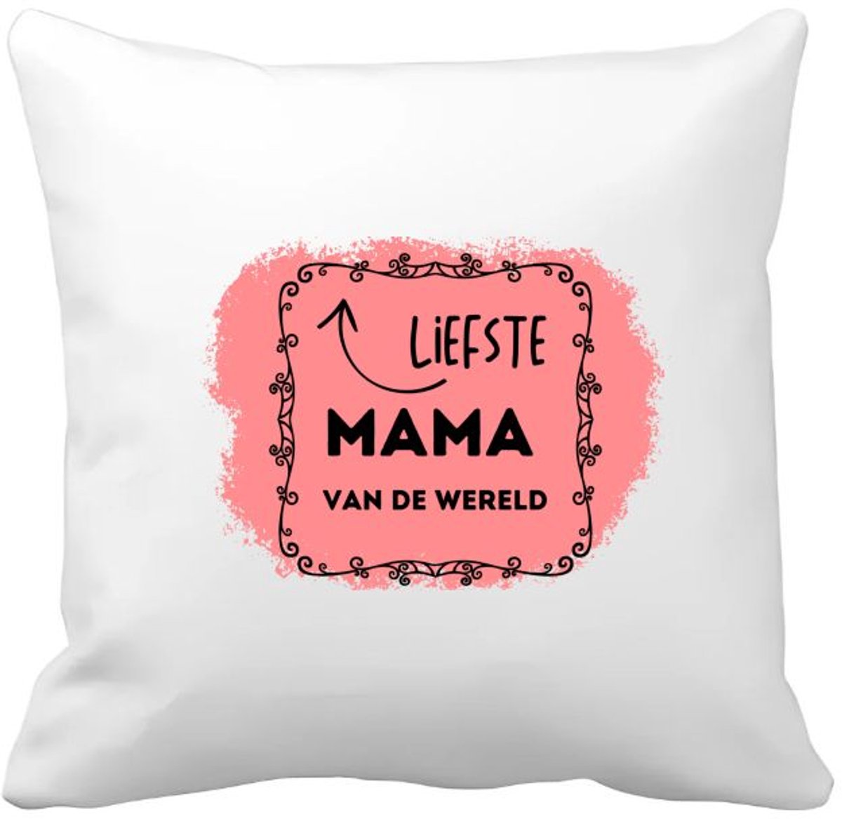 Akyol liefste mama van de wereld Kussen hoes - Mama - de liefste moeder - moeder cadeautjes - moederdag - verjaardag - geschenk - kado - 40 bij 40 cm Multicolor