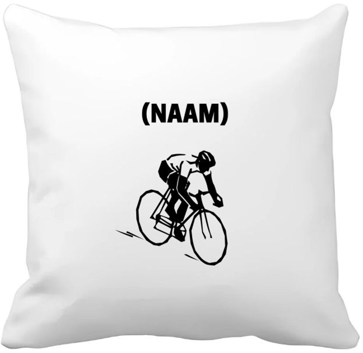 Akyol wielrenner met je eigen naam Kussen hoes - Wielrennen - sport liefhebbers - mensen die houden van wielrennen - verjaardagscadeau - verjaardag - cadeau - kado - geschenk - gift - 40 bij 40 cm Multicolor