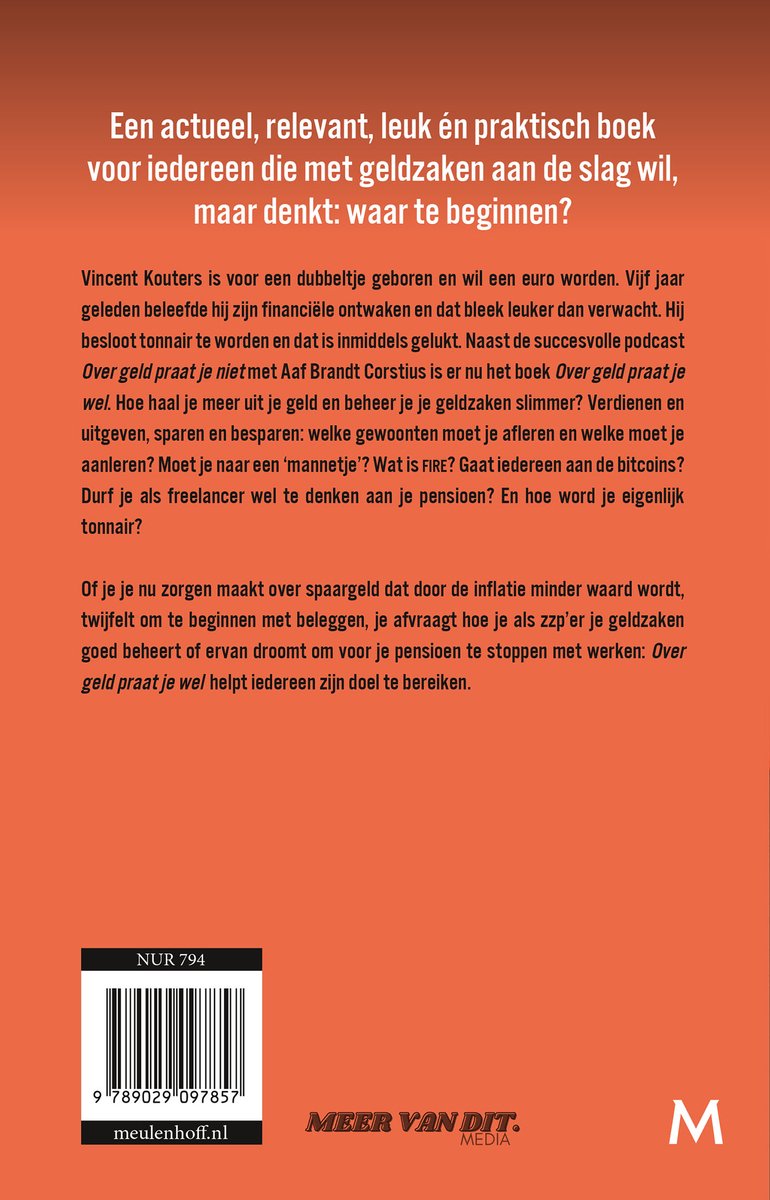 Over geld praat je wel - back cover
