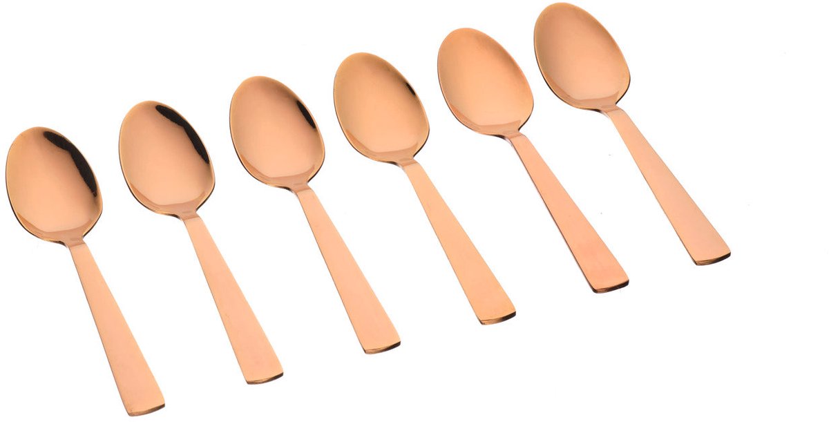 Set van 6 Kleine lepels TELMO - Copper