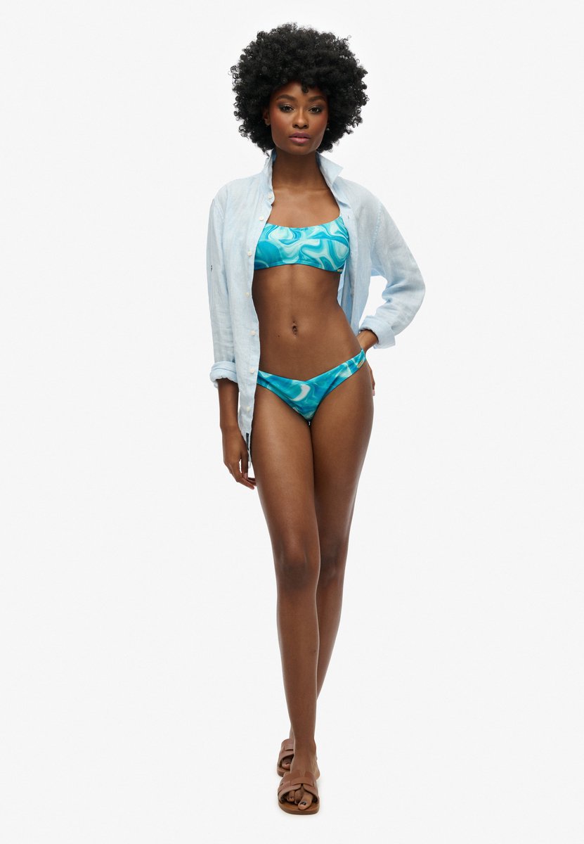 Superdry Bralettebikinitopje met print Dames Badpakken Blauw