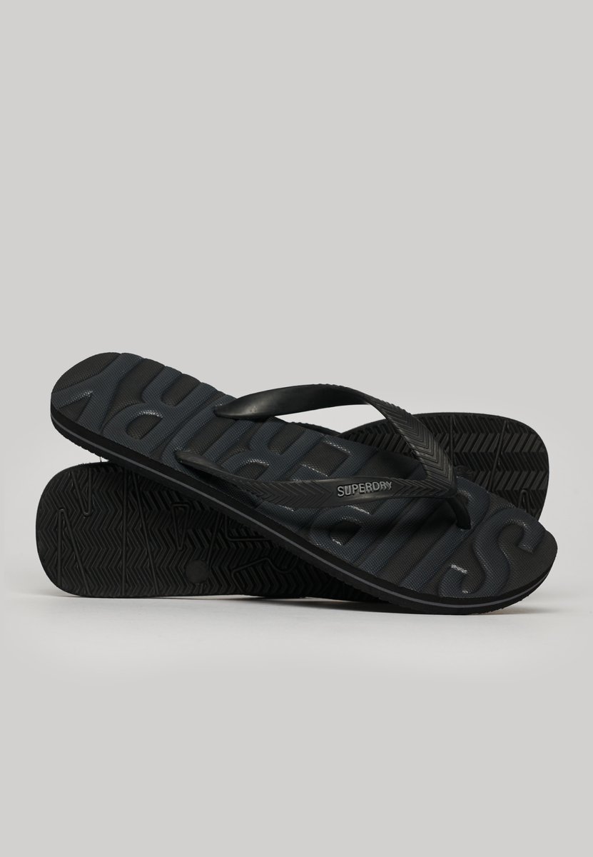 Superdry Vegan Vintage Kinderenlippers Heren Slippers Zwart