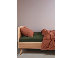 Beddinghouse - Jersey - Hoeslaken - 160x220 cm - Donker groen