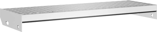 vidaXL - Tapijt Traptrede - Zwart - Kunststof - 56 x 17 x 3 cm - 15
