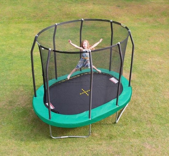 tactiek Middeleeuws kan zijn Jumpking Trampoline Ovaal 2,13 X 3,04 Meter Groen | bol.com