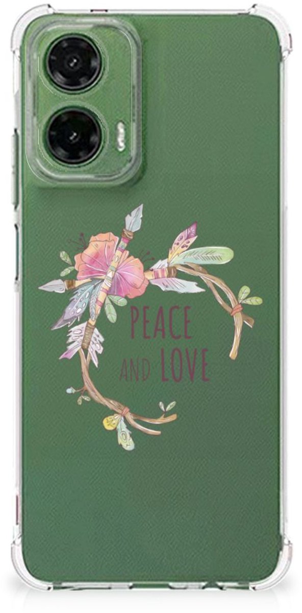 Motorola Moto G35 Stevig Bumper Hoesje Boho Text