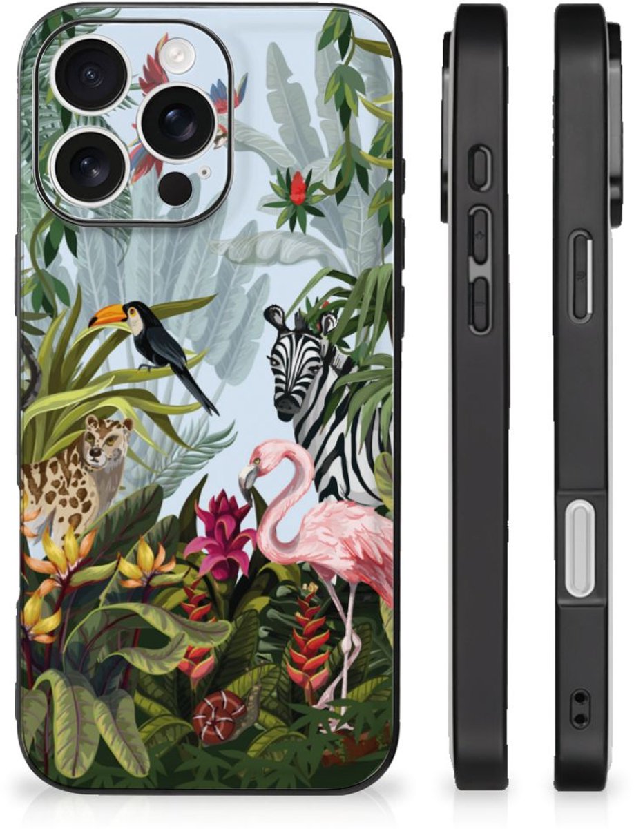 Dierenprint Telefoonhoesje voor iPhone 16 Pro Jungle