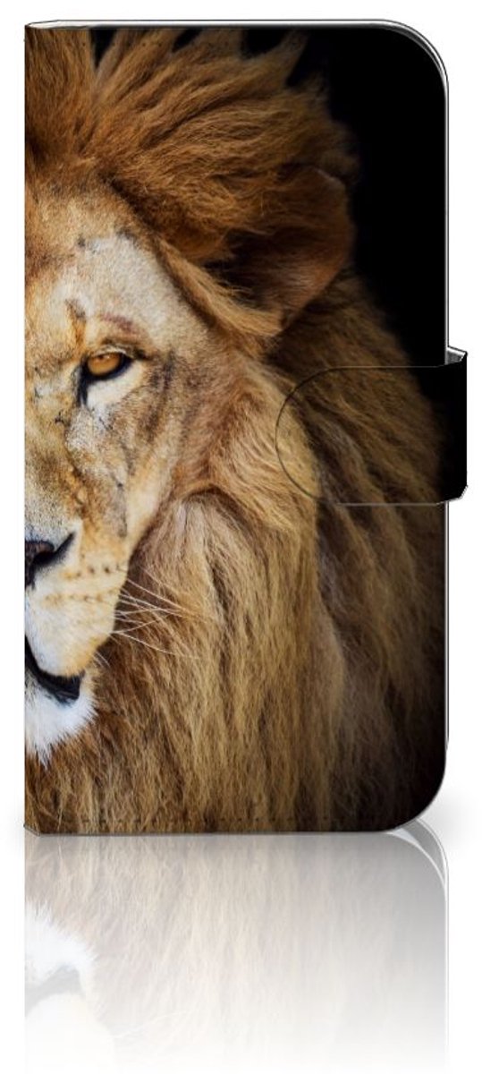 Samsung Galaxy S25 Telefoonhoesje met Pasjes Leeuw