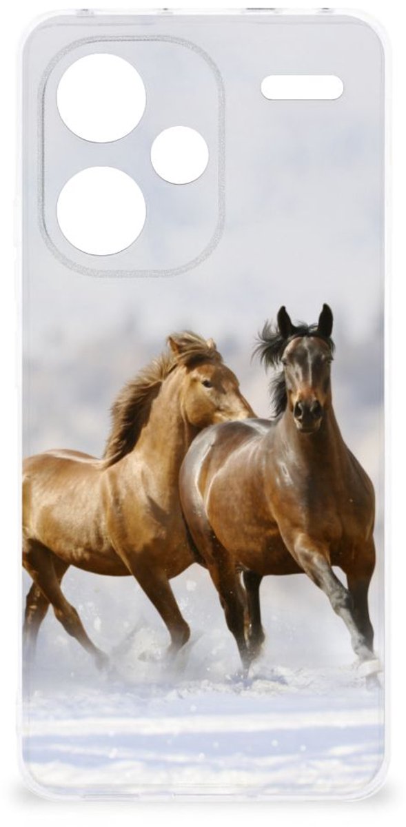 Xiaomi Redmi Note 13 Pro Plus TPU Hoesje Paarden