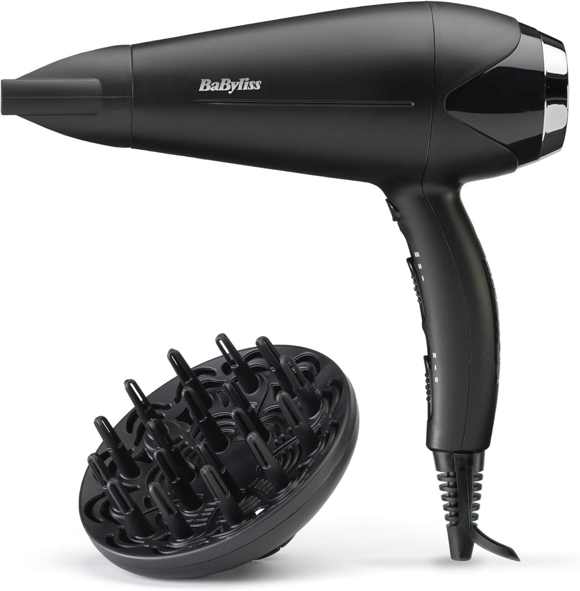 Turbo Smooth 2200 Föhn met Diffuser en Ionische Anti-Pluis Functie